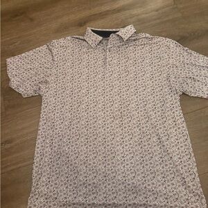 FootJoy Men's Polo Shirt - purple and black Pattern